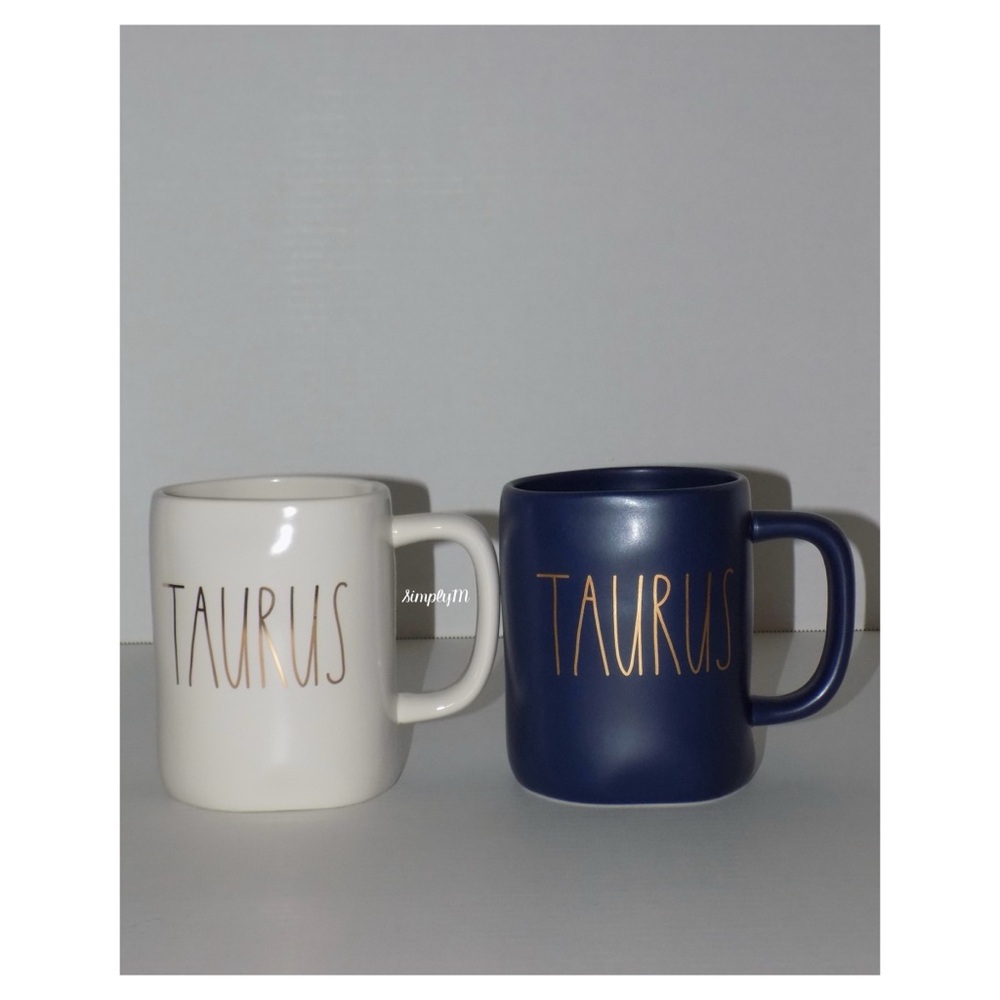 Rae Dunn Taurus Horoscope Zodiac Mug Set